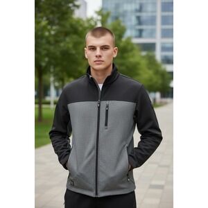 DRI DUCK 5350 Motion SoftShell Jacket Mens 3XL Black/Heather Water Resistant NWT